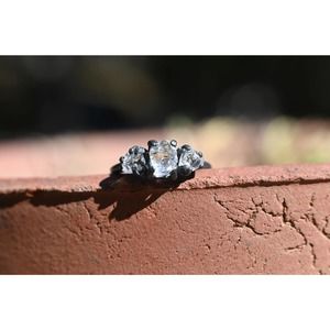 Engagement rings, raw diamond ring, raw stone ring, alternative engageme…